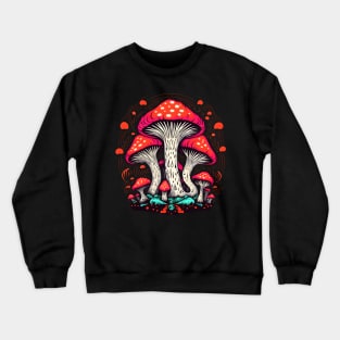 Red Mushrooms Crewneck Sweatshirt